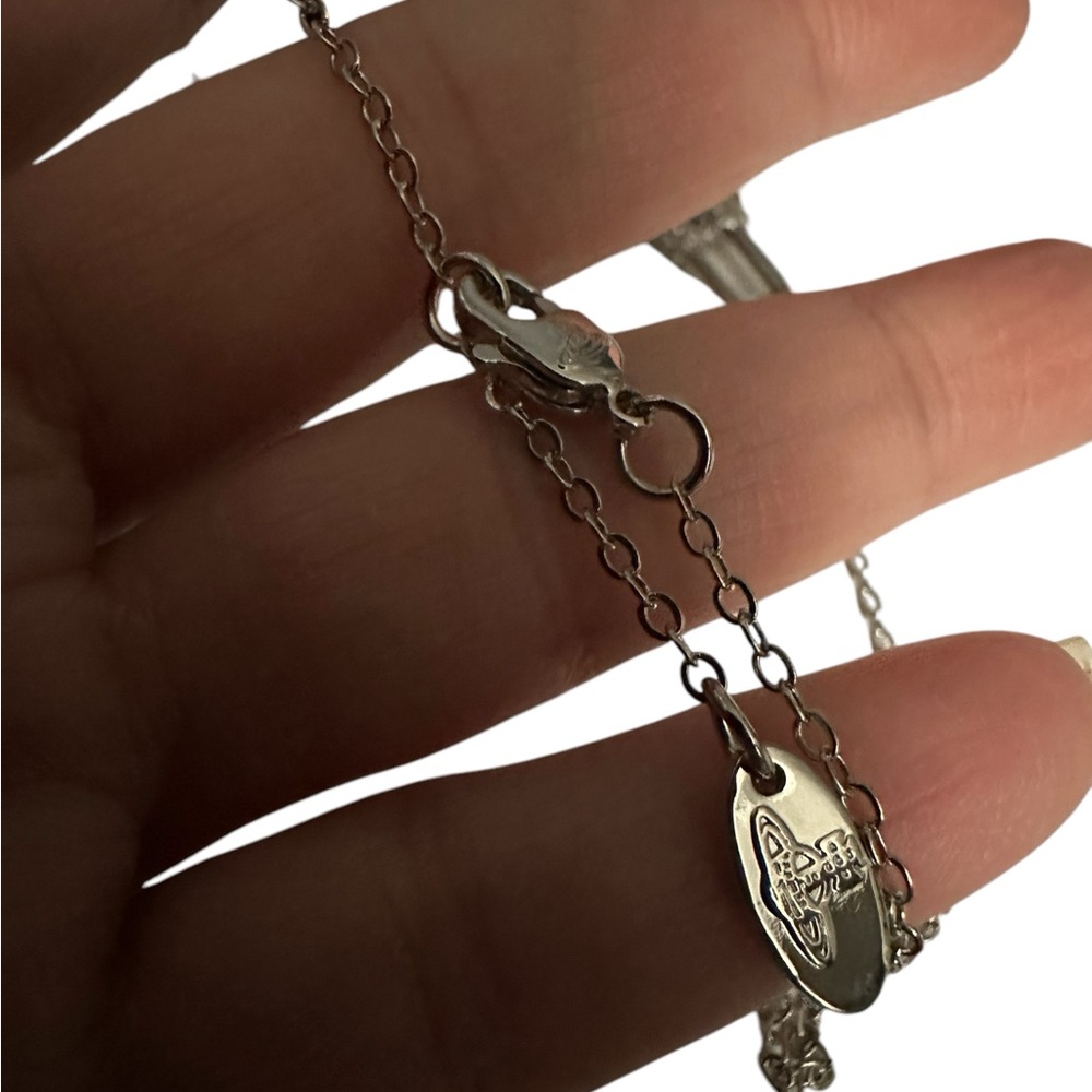 Vivienne Westwood Set Lucrece Pendant Necklace & Earrings NIB Silver tone - Picture 8 of 14